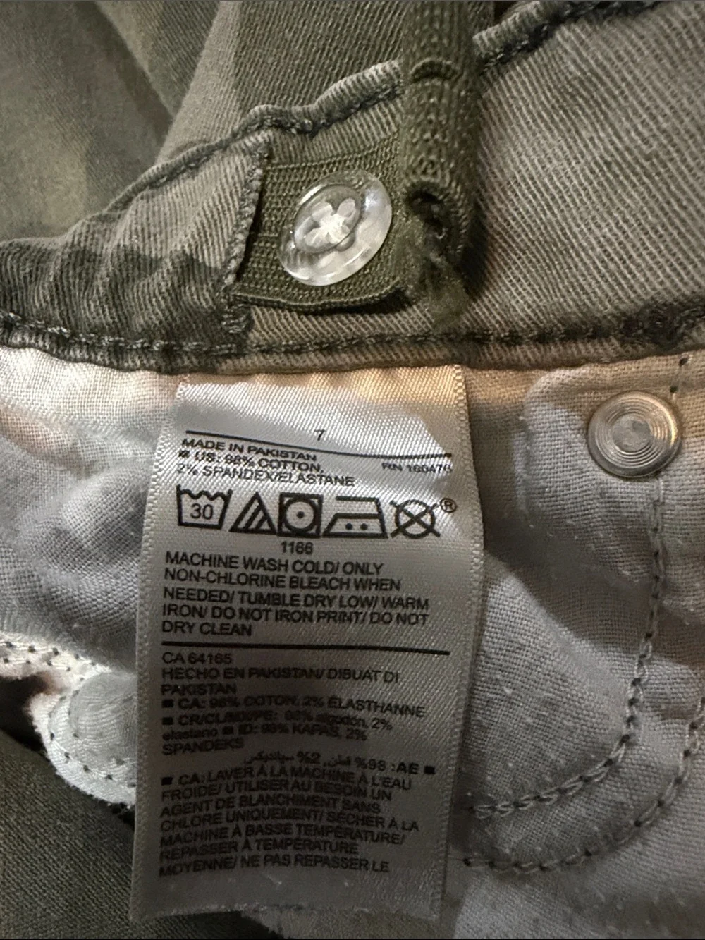 Old Navy Olive Green Camo Jeans